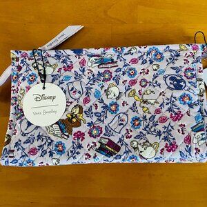 NWT Vera Bradley Disney's Beauty and the Beast Cosmetic Bag